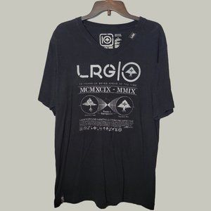 Lifted Research Group LRG TShirt  Size Large Black  VNeck